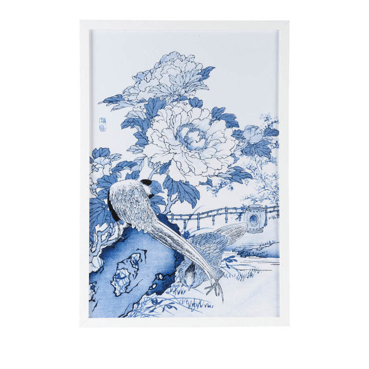 Blue And White Asian Garden II