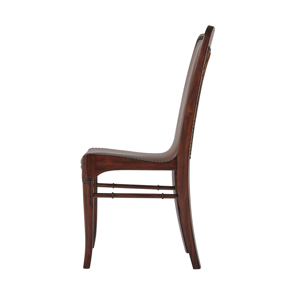 Leather Sling Dining Chair