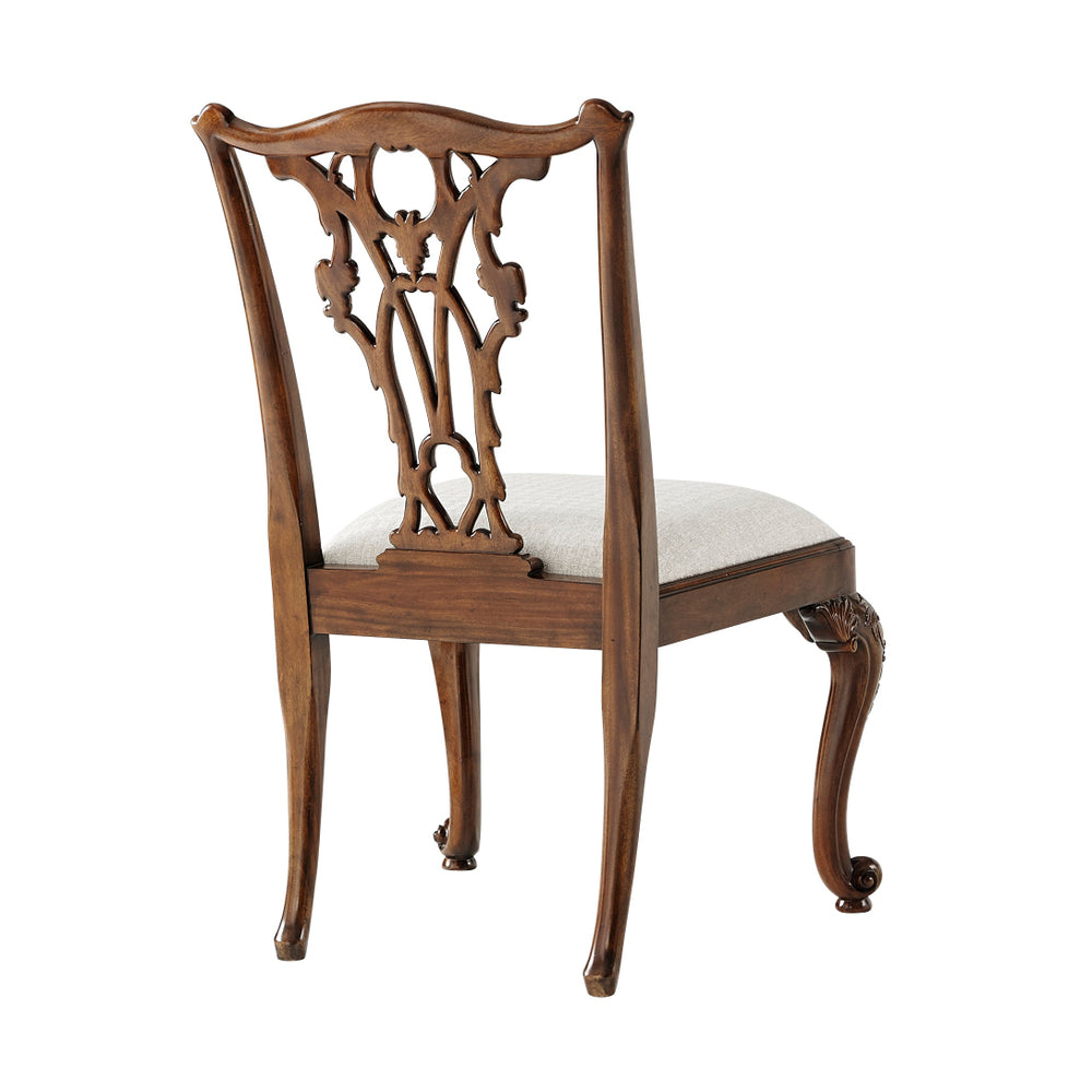 Seated in Rococo Splendour Side Chair
