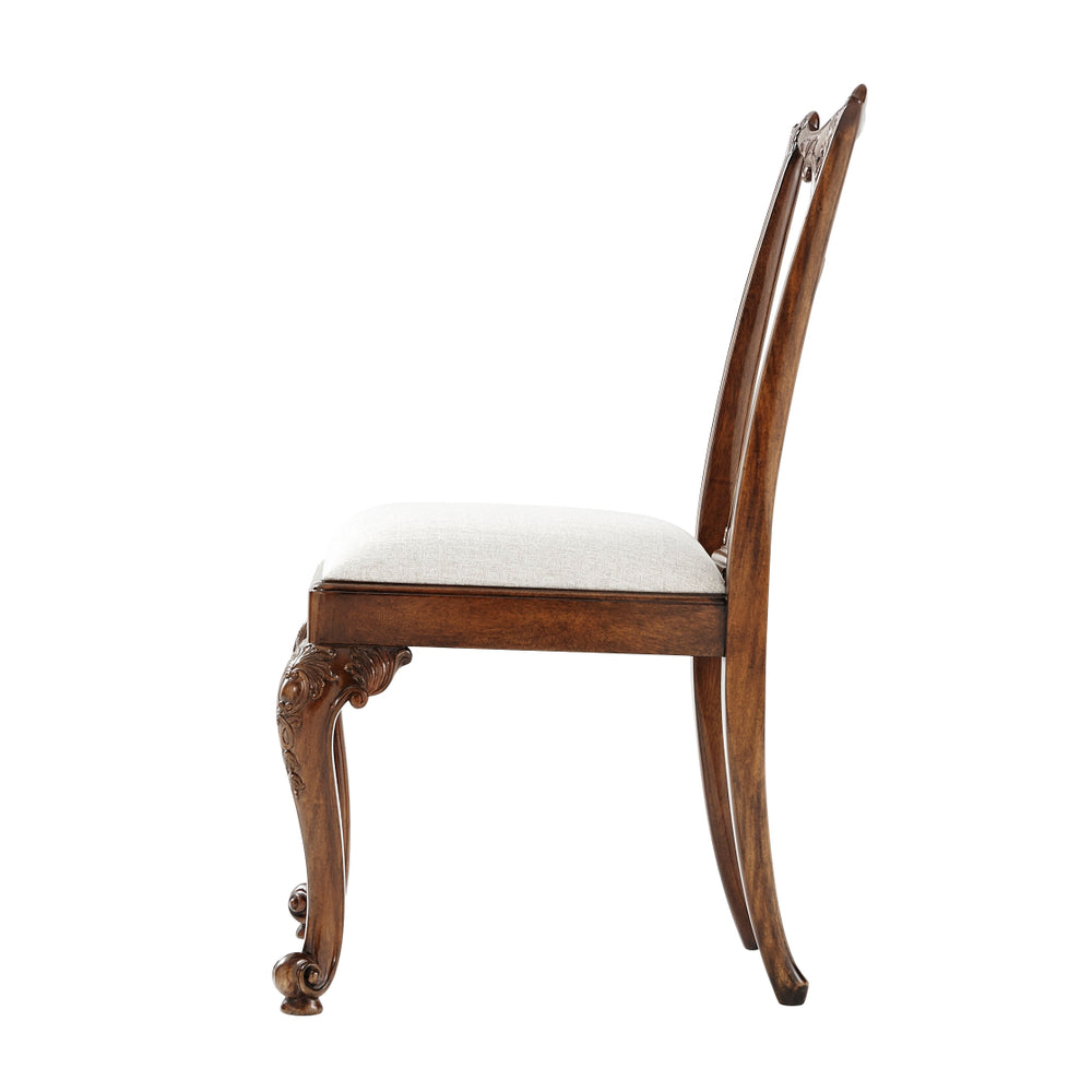 Seated in Rococo Splendour Side Chair