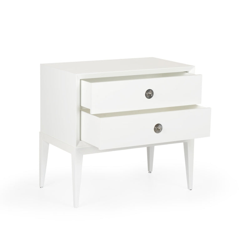 Beveled Side Chest 2 Drawers