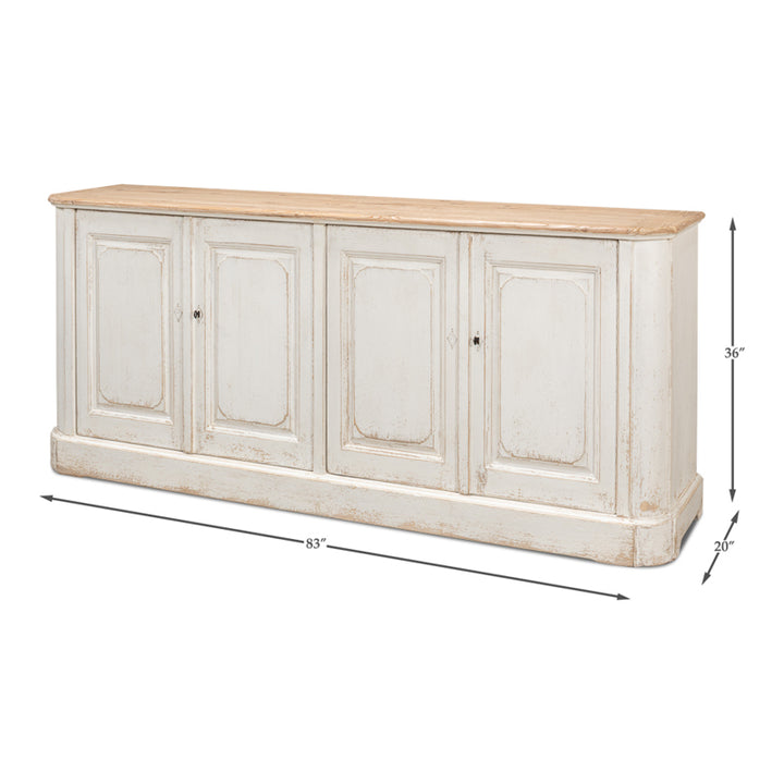 Antique Whitewash Sideboard