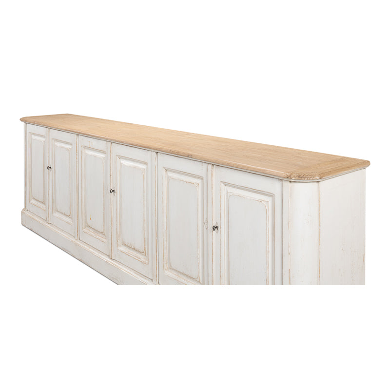 Antique Whitewash Sideboard