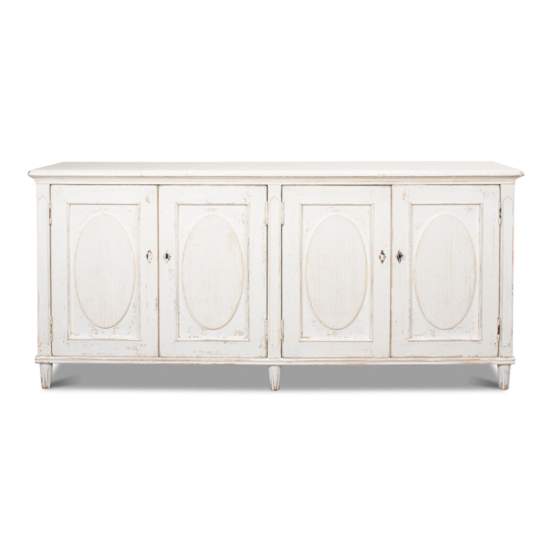 Whitewash Ribbon Sideboard
