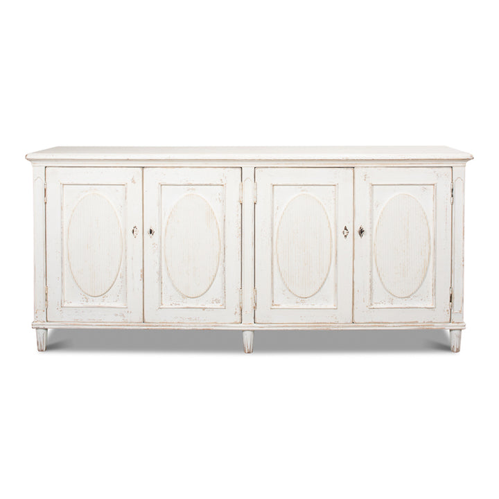 Whitewash Ribbon Sideboard