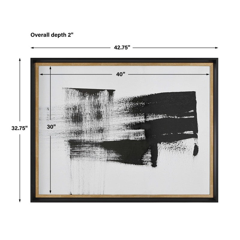 Mystere - Framed Contemporary Print - Black
