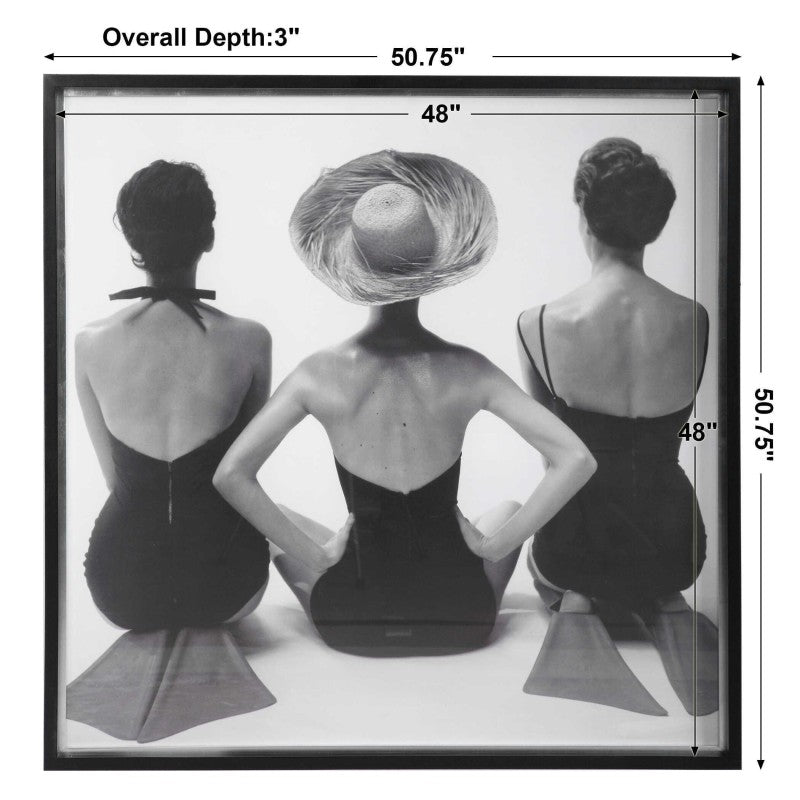 Ladies' Swimwear, 1959 - Fashion Print - Black