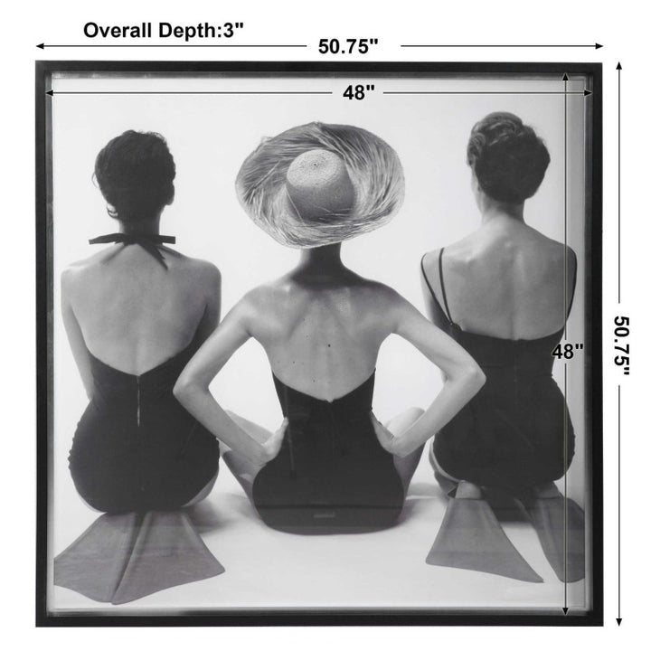 Ladies' Swimwear, 1959 - Fashion Print - Black