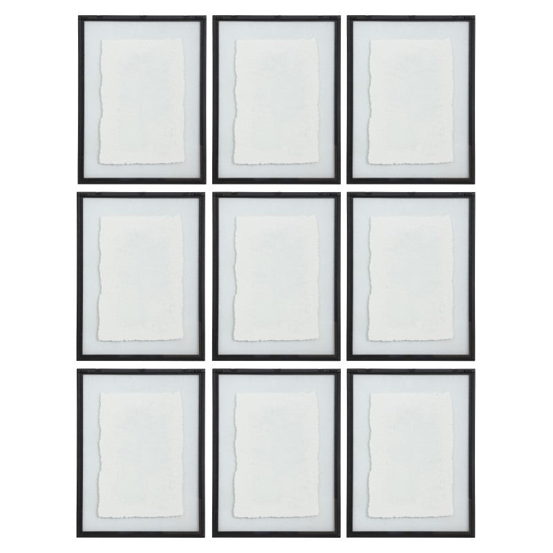 Farmhouse Florals - Framed Prints (Set of 9) - Black