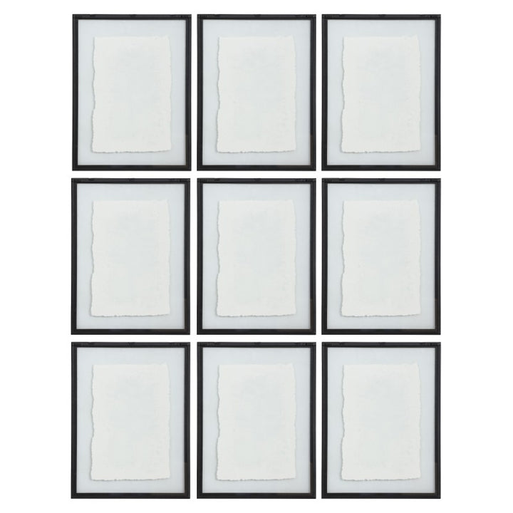Farmhouse Florals - Framed Prints (Set of 9) - Black
