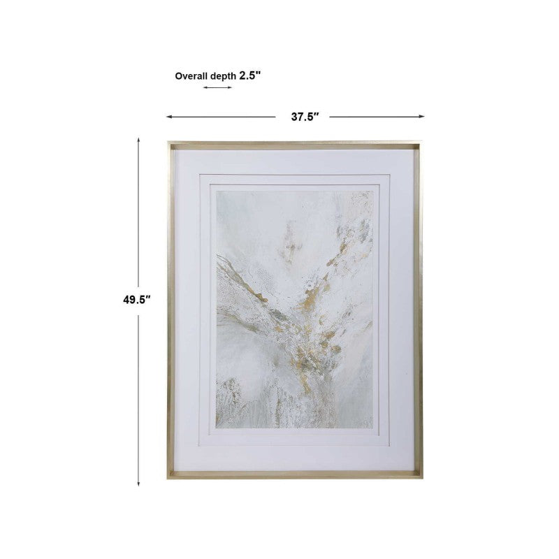 Ethos - Framed Abstract Print - Gold