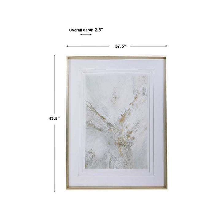 Ethos - Framed Abstract Print - Gold
