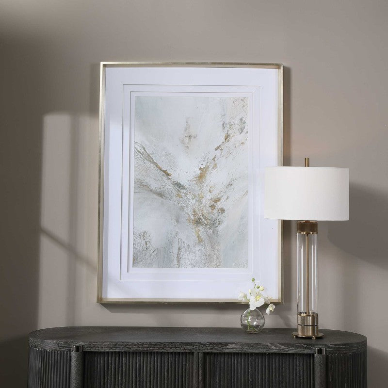 Ethos - Framed Abstract Print - Gold