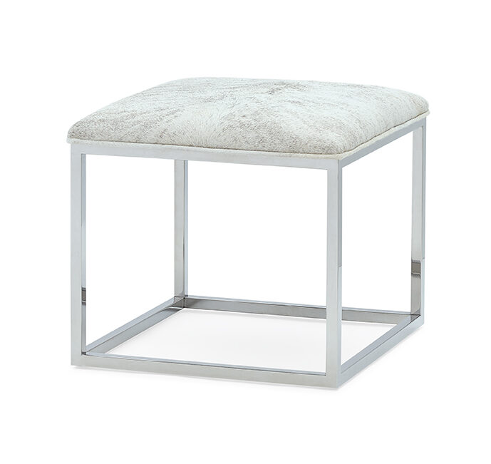 Lark Chrome Ottoman