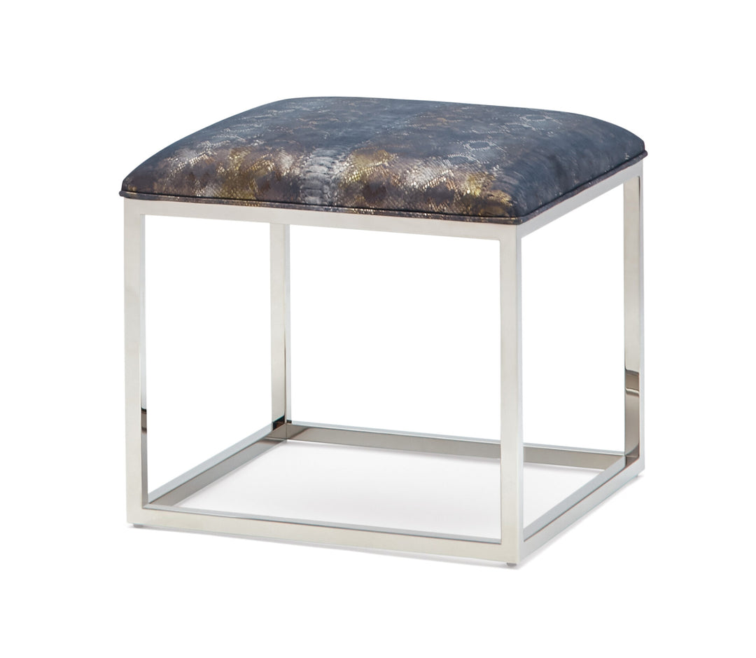 Lark Chrome Ottoman