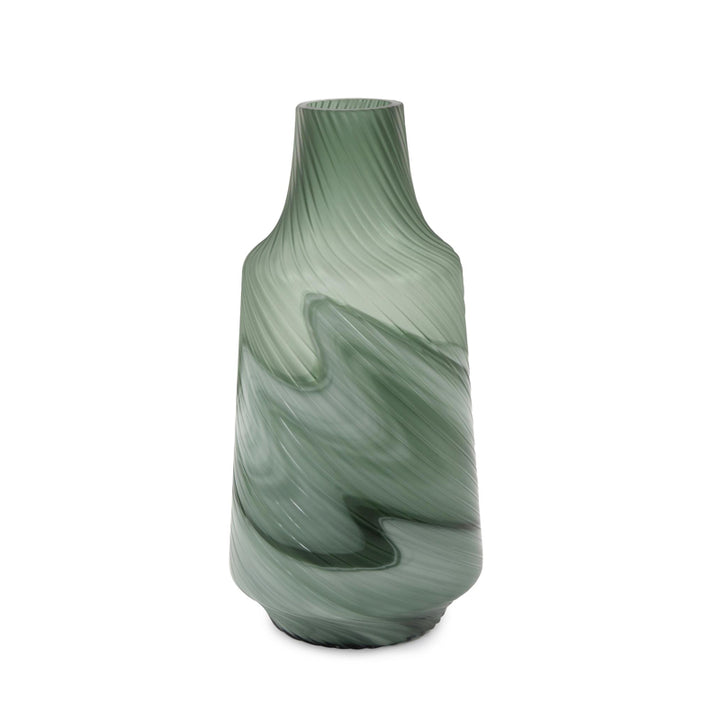 The Teal Swirl Vase