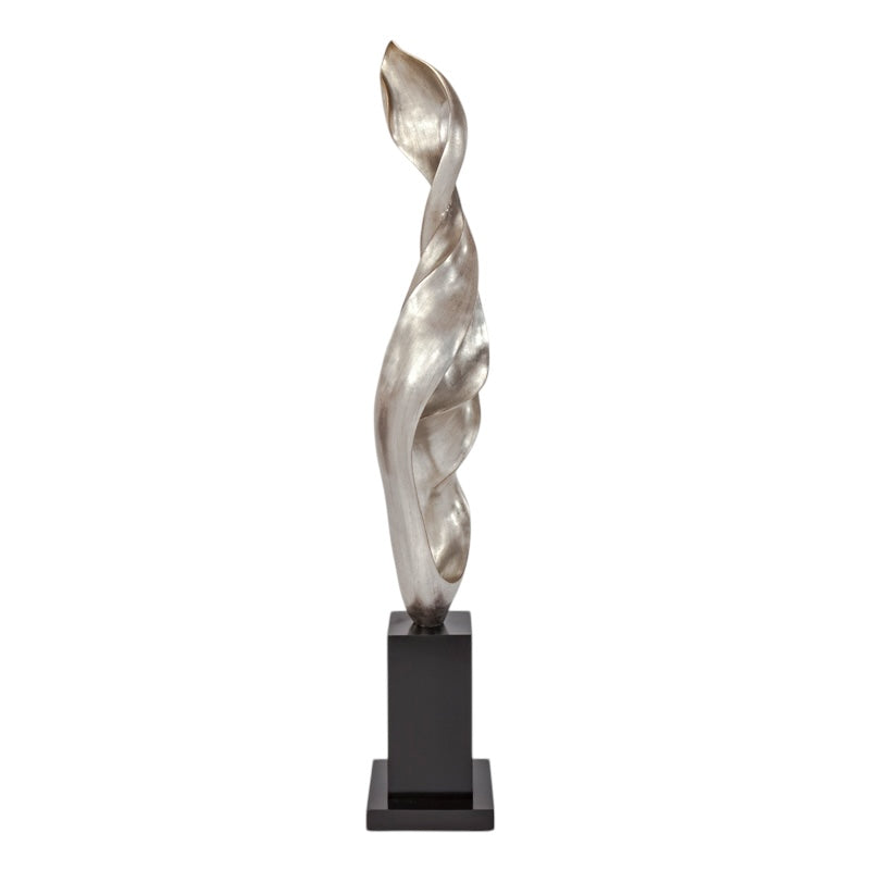 Worn Old World Silver Sculpture