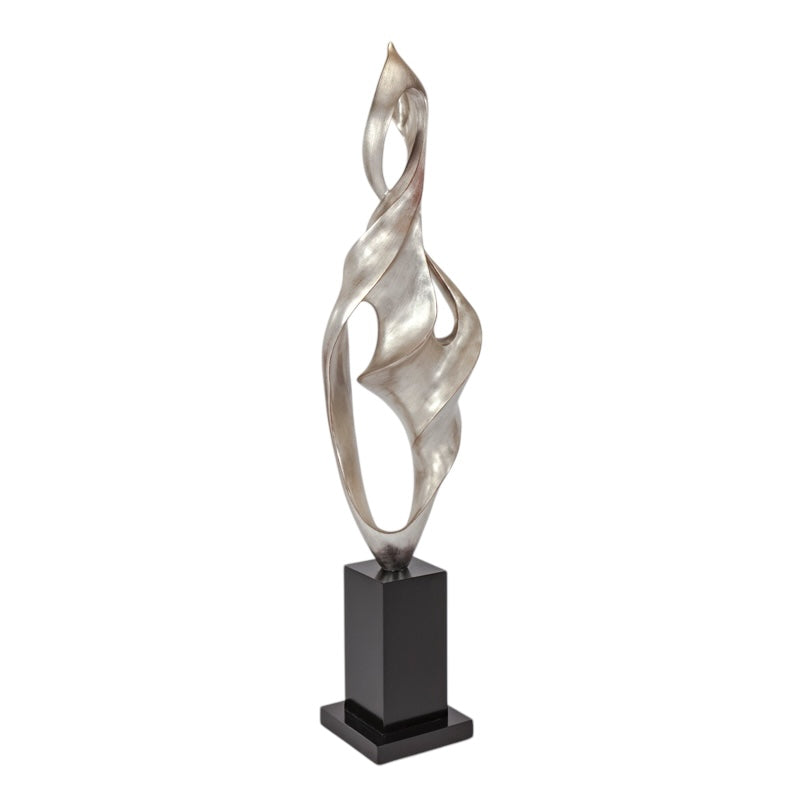 Worn Old World Silver Sculpture