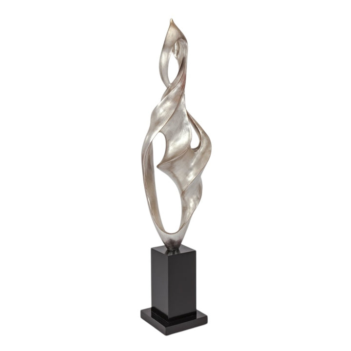 Worn Old World Silver Sculpture