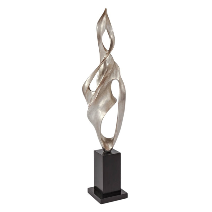 Worn Old World Silver Sculpture