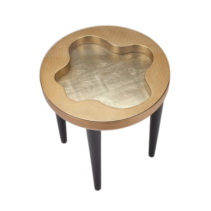 Champagne Wash Soft Gold End Table