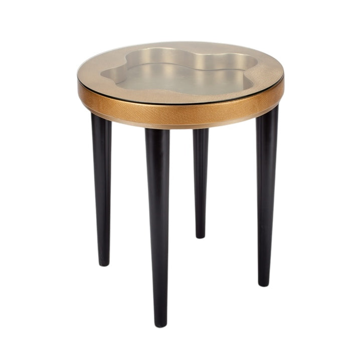 Champagne Wash Soft Gold End Table