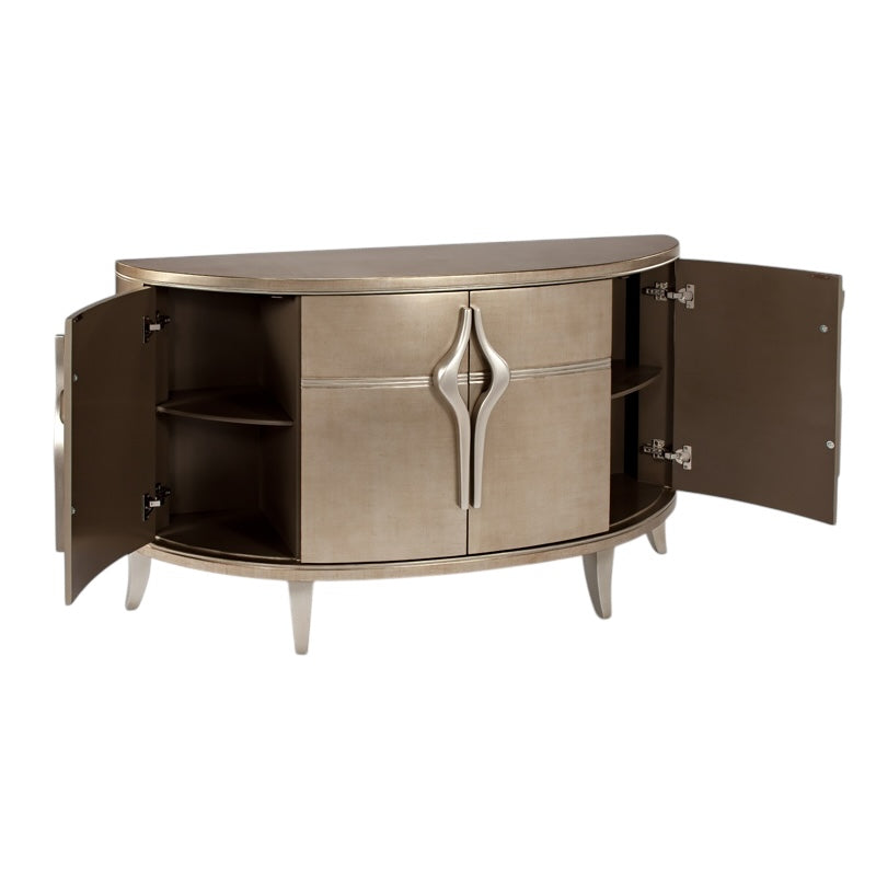 Variations Of Champagne Console Table