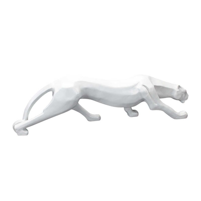 White Leopard Sculpture