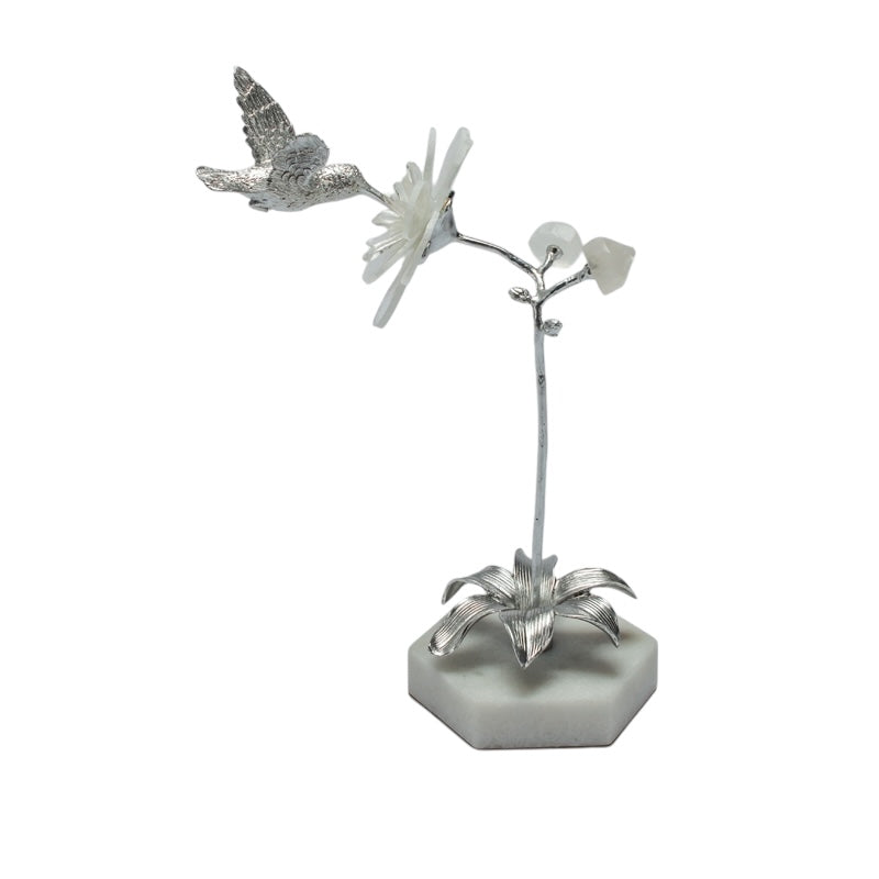 Silver Flower Scupture