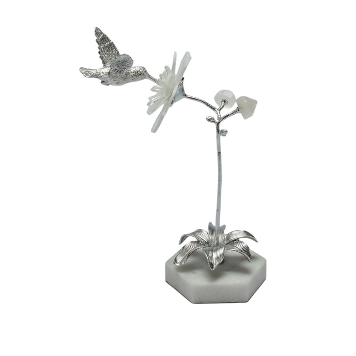 Silver Flower Scupture