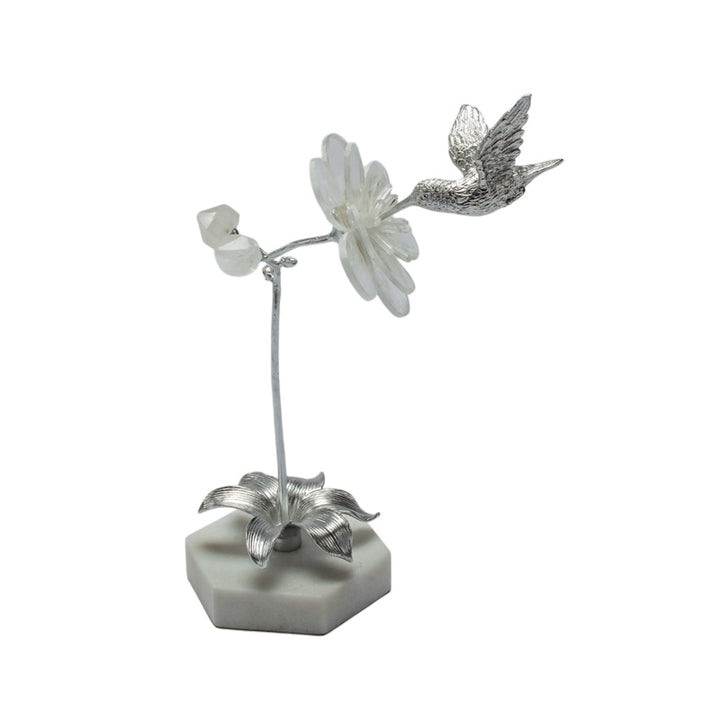 Silver Flower Scupture