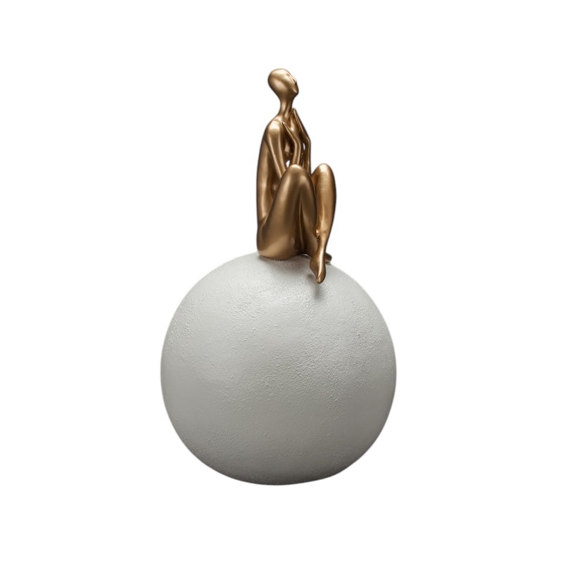 Antique Copper Gold Scupture