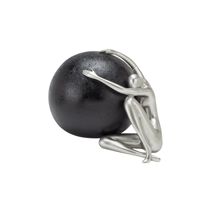 Antique Silver Black Scupture