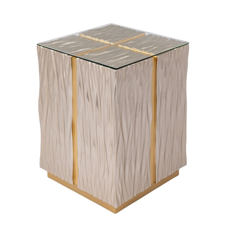 Deeply Rippled End Table