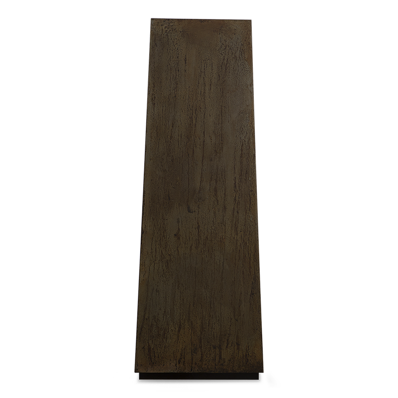 AGED STEEL PEDESTAL