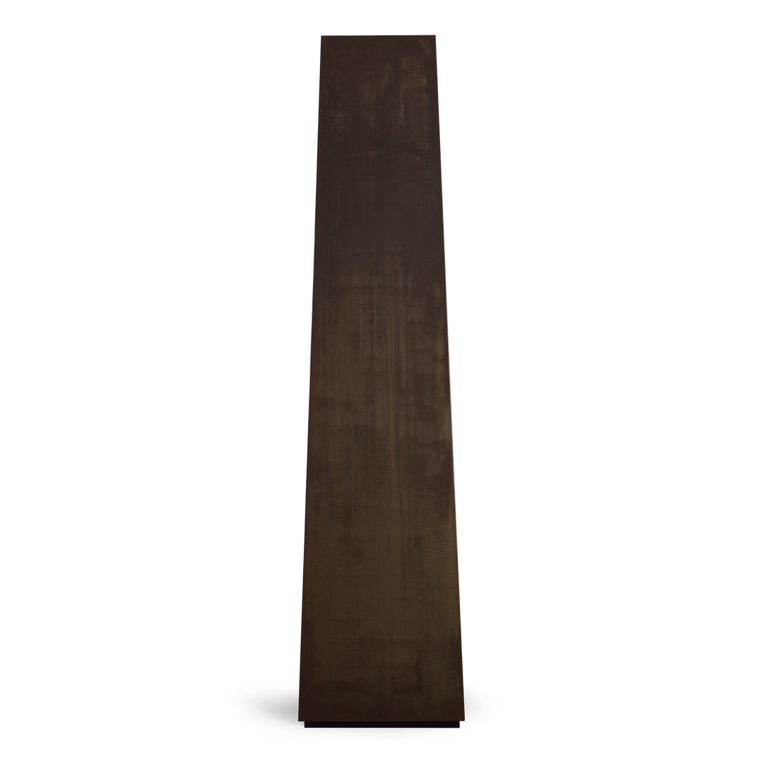 AGED STEEL PEDESTAL