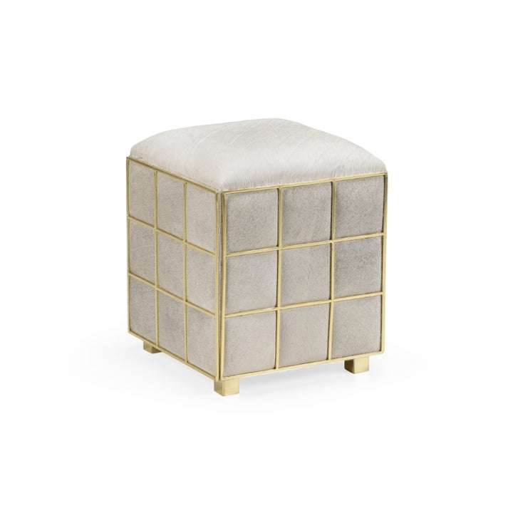 Square Hide Stool