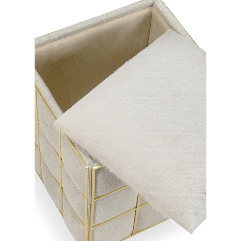 Square Hide Stool