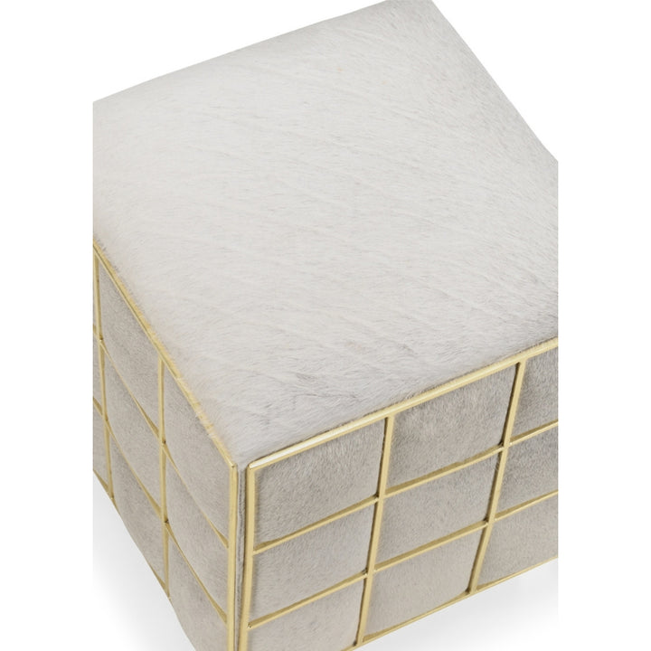 Square Hide Stool