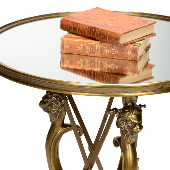 Lion In The Library Table