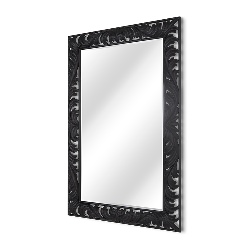 Gris Feathers Mirror