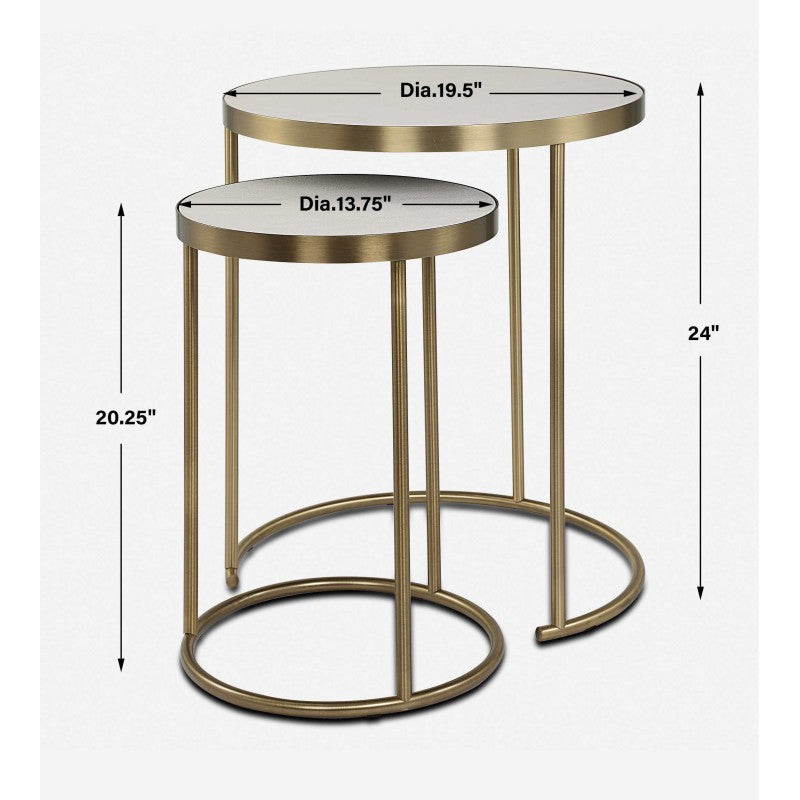 Aragon - Nesting Tables (Set of 2) - White