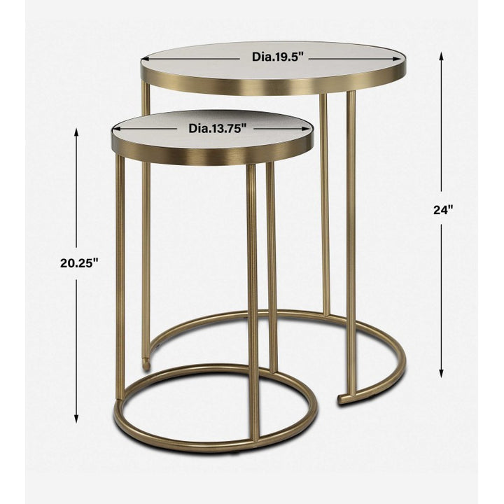 Aragon - Nesting Tables (Set of 2) - White
