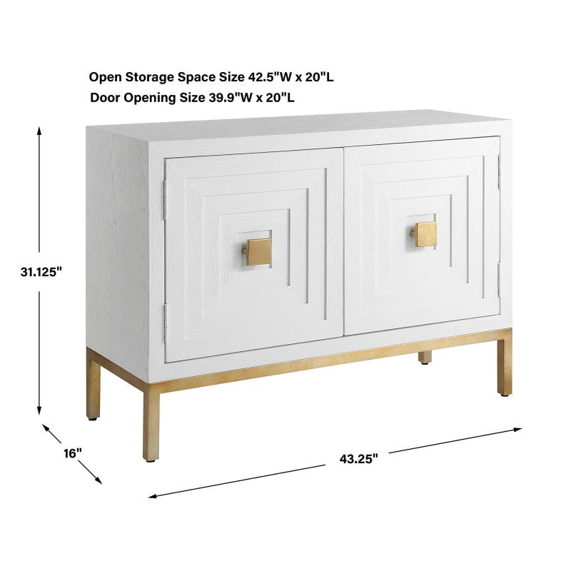 Aiken - 2 Door Cabinet - White