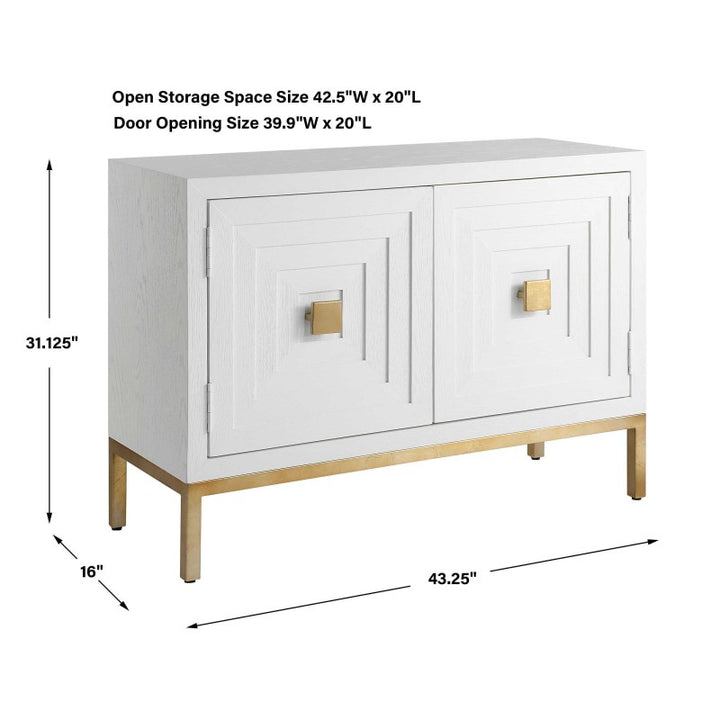 Aiken - 2 Door Cabinet - White