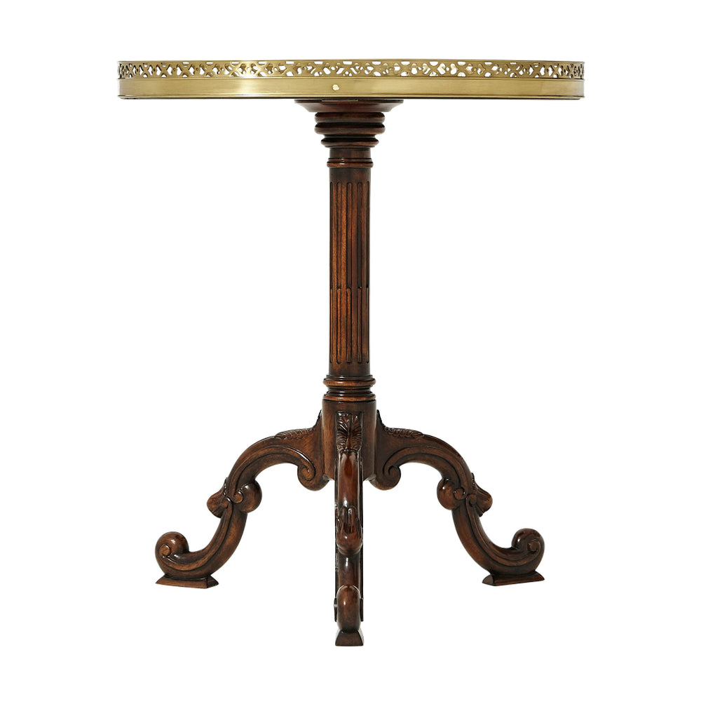 Radiating Parquetry Accent Table