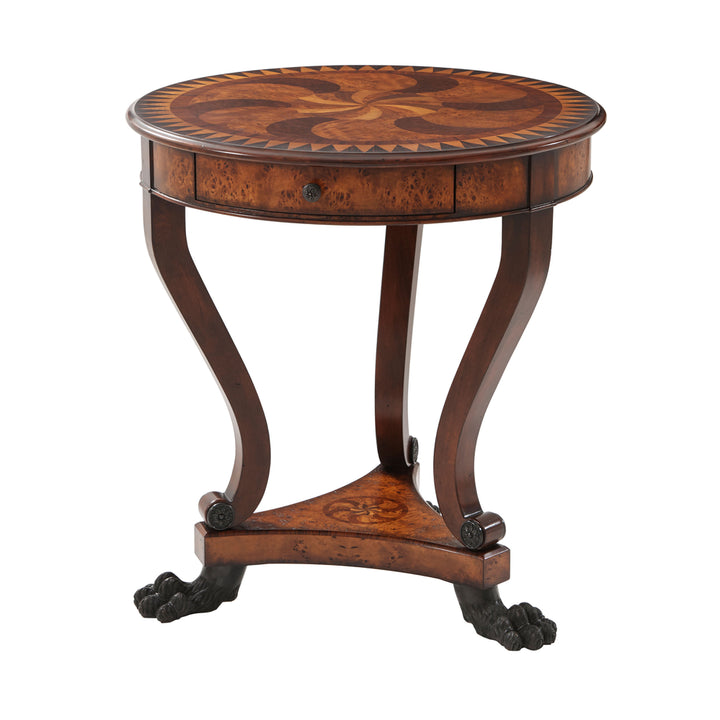 Burl Swirls Side Table