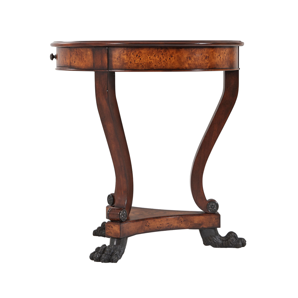Burl Swirls Side Table