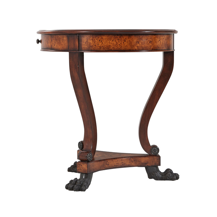Burl Swirls Side Table