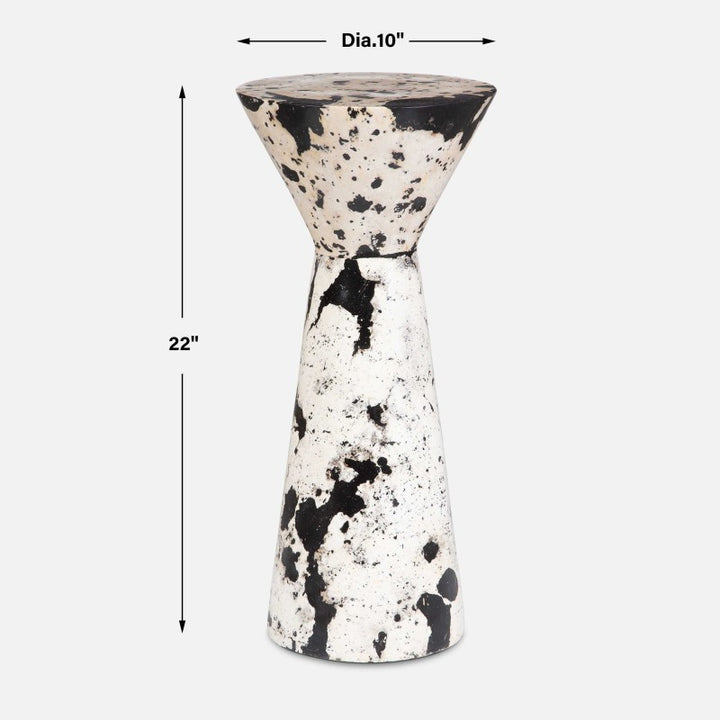 Lenora - Stone Drink Table - Black
